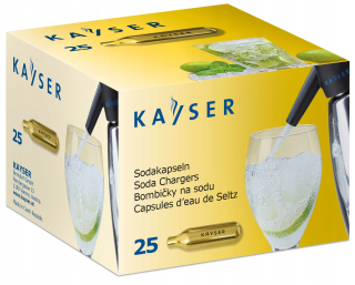 Kayser Siphon Cartridges pre vodu sodnú 1 L 25