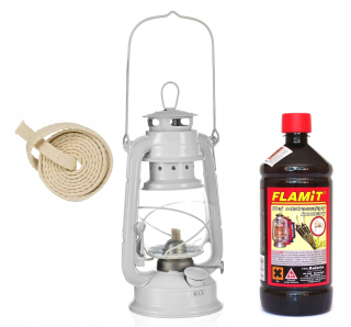 Lampáš, svietník - Petrolejka 24 cm, olej na komáre 1l + knôt GR