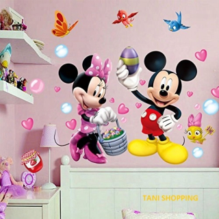 Nálepky na stenu Mickey Minnie +