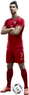 Nálepky na stenu Ronaldo Futbalista 150x47 cm