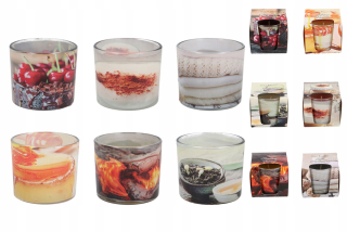 Sviečka - Parafínová vonná sviečka Home Aroma vonné sviečky 6 ks.