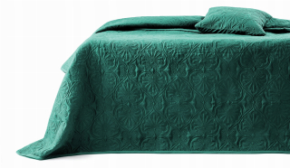 Prikrývka na posteľ - Blocate Room99 Polyester 260 x 240 cm odtiene zelenej
