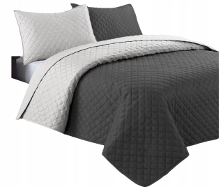Prikrývka na posteľ - Syl-mar-markerester Bedspread 200 x 90 cm čierna, odtiene šedej