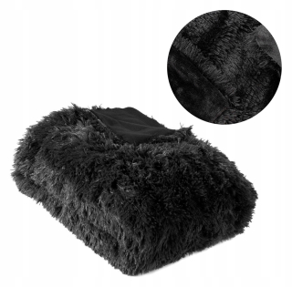 Prikrývka na posteľ - Prehoz AdMar Shop mikrovlákno 150 x 70 cm odtiene sivej