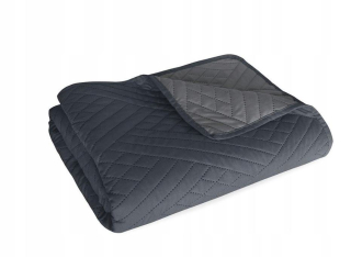 Prikrývka na posteľ - Faro Bedspread 210 x 170 cm odtiene šedej, striebro