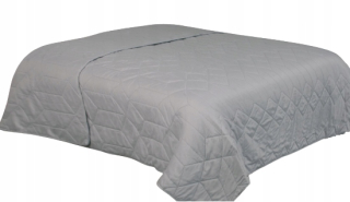 Prikrývka na posteľ - Lasher Polyester Bedspread 220 x 200 cm odtiene šedej
