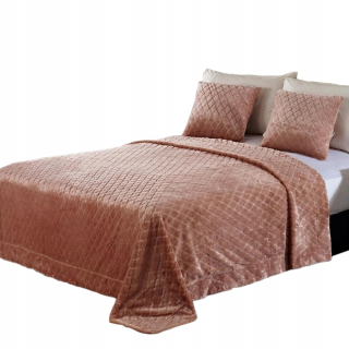 Prikrývka na posteľ - Tutumi Bedspread 240 x 220 cm odtiene modrej
