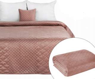 Prikrývka na posteľ - Eurofirany Eurofirany Flack 240 x 220 cm odtiene ružovej