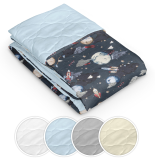 Prikrývka na posteľ - Middle Megantyle Cotton 200 x 90 cm biely, odtiene šedej