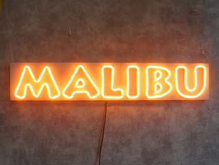 Nmalibu neon led flex nápis Malibu žltý Świdnik