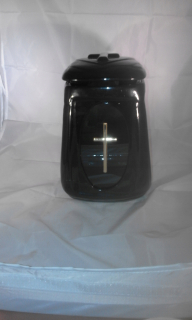 Večné svetlo, kahanec - Novinka Keramická Lantern Ceramics Cross + Free