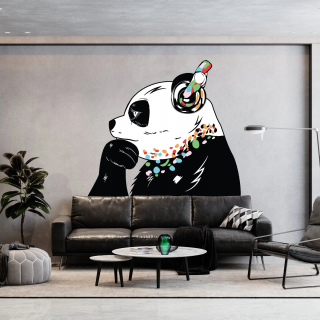 Nálepka myslenie panda 300x203 Pravá nálepka