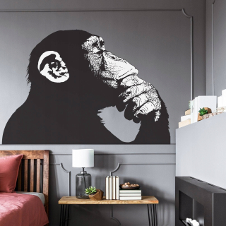 Nálepka na nálepku Winyl Thinking Monkey 180x127