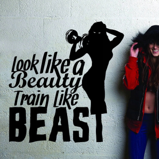 Motivácia nálepky Winyl Gym Motivácia 260x152