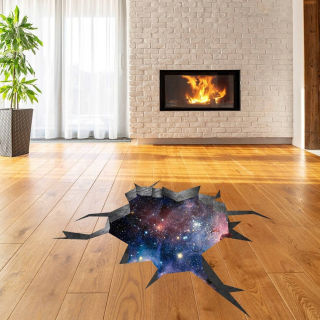 Nálepka na stenu 3D efekt vesmír 460x284