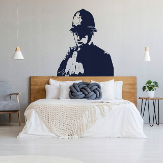 Nálepka na stenu Banksy Middle Finger 185x220