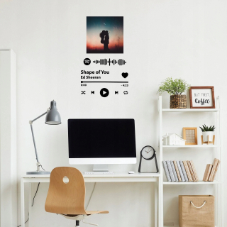 Nálepka na stenu vlastné piesne Spotify 249x380