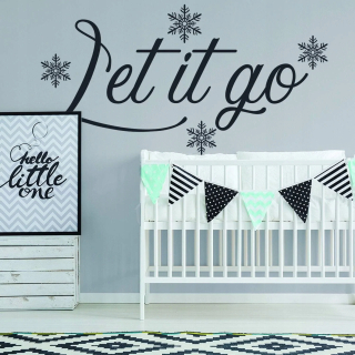 Nálepka na stenu Let It Go Go Sticker Vinyl 260x132