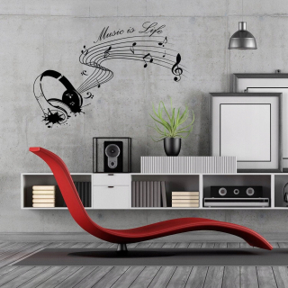 Nálepka na stenu je život vinyl 260x178
