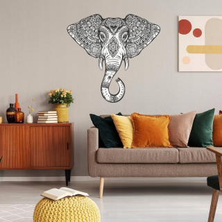 Samolepka na stenu TRIBAL ELEPHANT Vinyl 500x475