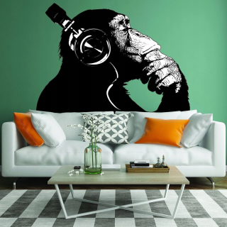Nálepka na stenu Monkey Monkey 340x244 vľavo