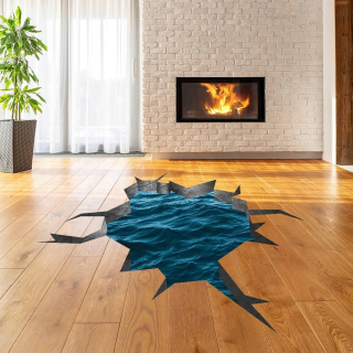 Nálepka na stenu Winyl 3d Blue Sea 240x147