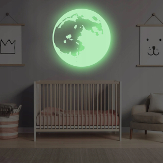 Nálepka na stenu Vinyl Moon Luminiscent 260 cm