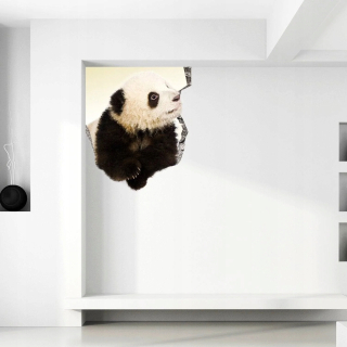 Nálepka na stenu Winyl Panda vľavo 220 cm