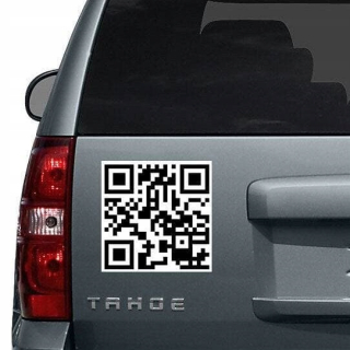 Nálepka na stenu Winyl QR Code Castomizácia 380 cm