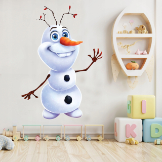 Nálepka na stenu Winyl Snowman 80x130