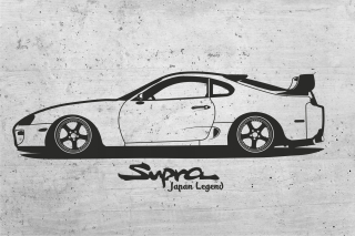 Nálepka na stenu Toyota supra