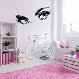 Nálepka na stenu žena Žena oči 340x180