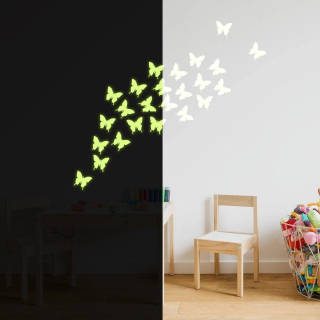 Nástenná nálepka 24 SHINING Vinyl Butterflies 340x340