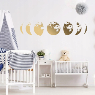 Nálepka na stenu vinylovú fázu fazeghege gold260x55