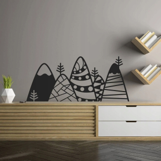 Horský vzor 300x132 vinylová nálepka