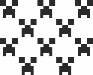 Creeper Stickers for Wall 9cmx9cm Maincraft