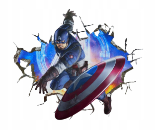 Avengers nástenné nálepky kapitán Amerika