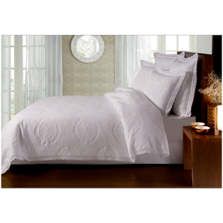 Prikrývka na posteľ - Lumatex Cotton Bedspread 220 x 200 cm biela