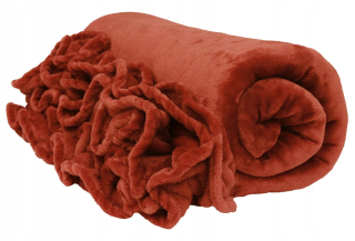 Prikrývka na posteľ - KOC Contrast Polyester 175 x 220 cm odtiene hnedej