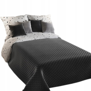Prikrývka na posteľ - Markizeta Bedspread Polyester 220 x 240 cm čierna