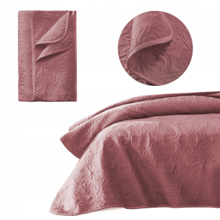 Prikrývka na posteľ - Blocate Room99 Polyester 210 x 170 cm odtiene ružovej