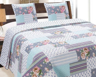 Prikrývka na posteľ - Euromat Polyester 240 x 220 cm viacstorivorovaných posteľných postele