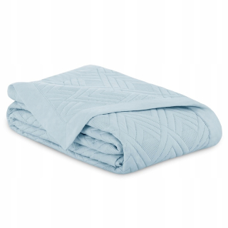 Prikrývka na posteľ - Postpatient Ameliahome Polyester 210 x 170 cm odtiene modrej