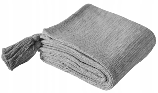 Prikrývka na posteľ - Docoven Bedspread Cotton 200 x 150 cm biely, odtiene šedej