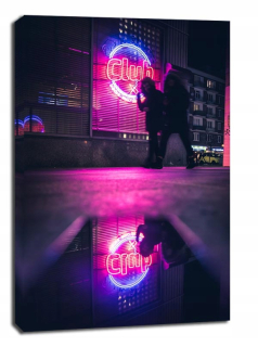 Neon Club - maľovanie na plátne
