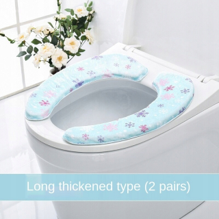 WC doska - Domáci vankúš na toaletné vankúše modrý štýl