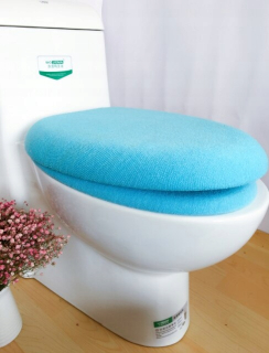 WC doska - Modrý štýl et kúpeľňová jednotná farba akrylát s