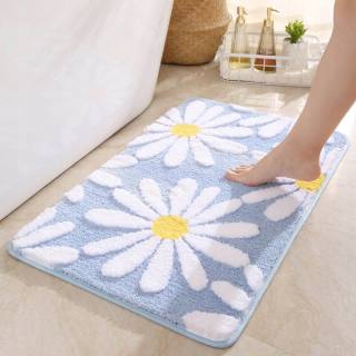 Kúpelňová predložka - Modrá non -slip kúpeľné rohože krásne