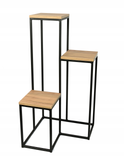 Stojan na kvety - Loftový stojan na kvety 50 cm kovový