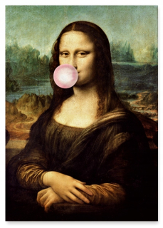 Moderné obrazy plagáty portrét Mona Lisa 30x40